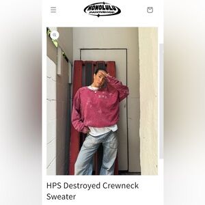 Honolulu Pawnshop distressed crewneck